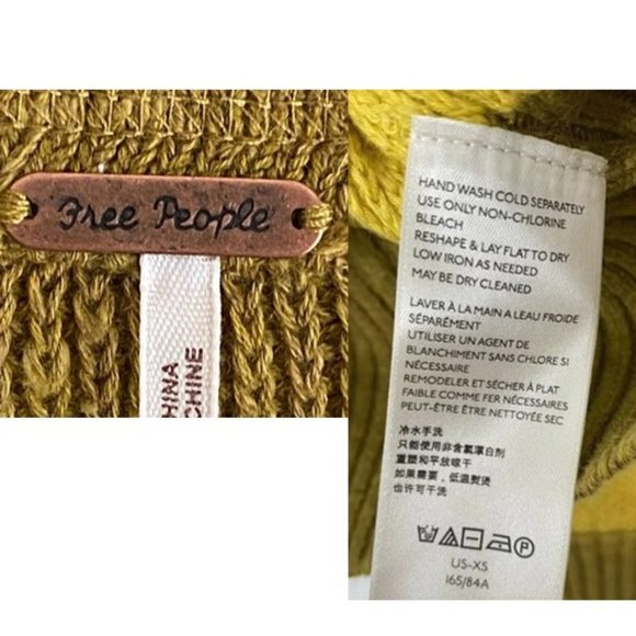 NWT-Free People Cassidy Off-the-Shoulder Sweater - L - Picture 5 of 5